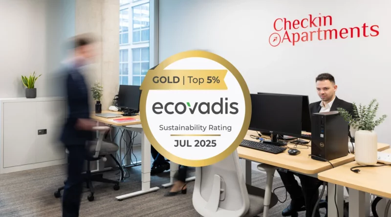 Checkin Apartments awarded EcoVadis Gold medal