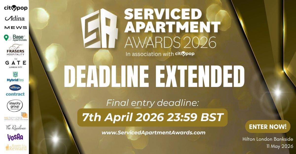 Serviced Apartment Awards deadline now extended